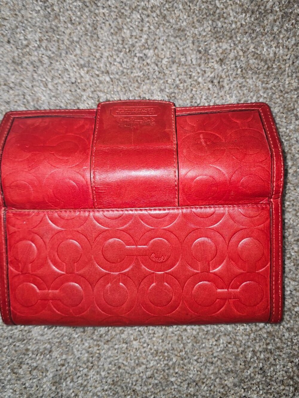 Red Coach Wallet - Picture 6 of 7